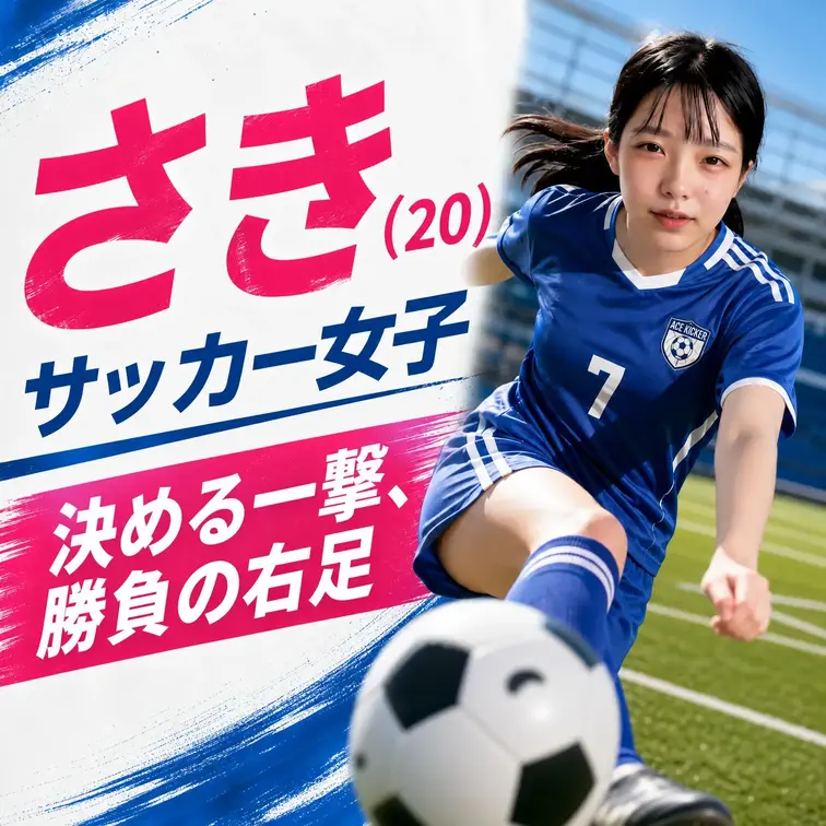 今回はサッカー女子のさきちゃん。可愛らしい見た目からは想像できないほどの...ドエス!?めちゃくち…